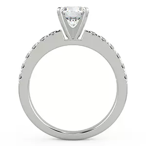 anillo de compromiso tipo con diamantes